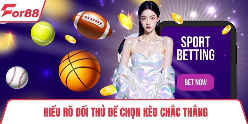 Cá cược thể thao FOR88 Hiểu rõ đối thủ để chọn kèo chắc thắng